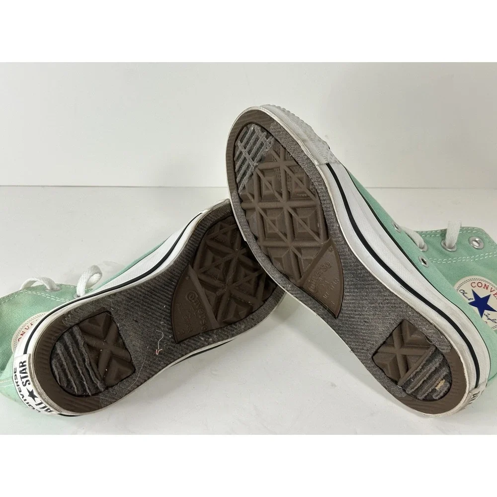 Converse, Chuck Taylor All Star Hi Top‎ Sneakers, Unisex M3/W5, Aphid Green - Picture 7 of 8